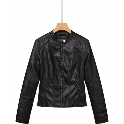 Glo Story Dirbtinės Odos Striukė Moterims Black WPY 4216-1