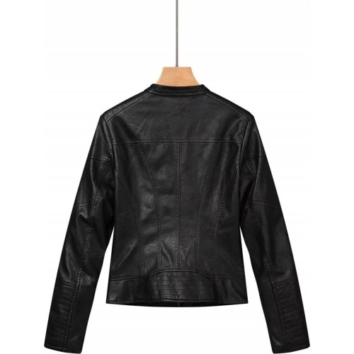 Glo Story Dirbtinės Odos Striukė Moterims Black WPY 4216-1