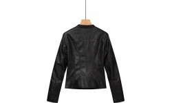 Glo Story Dirbtinės Odos Striukė Moterims Black WPY 4216-1