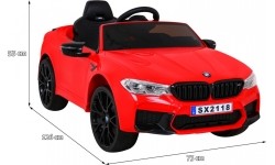 Pojazd BMW M5 DRIFT czerwony