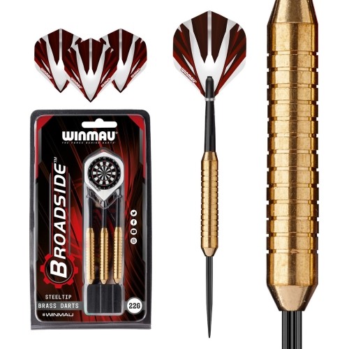 Mosiężne rzutki Winmau Broadside 22 g