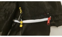 Siatka zabezpieczająca do trampoliny 12FT - 8 słupków zielona