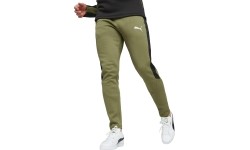 Puma Evostripe spodnie dresowe męskie czarno-zielone 678997 33
