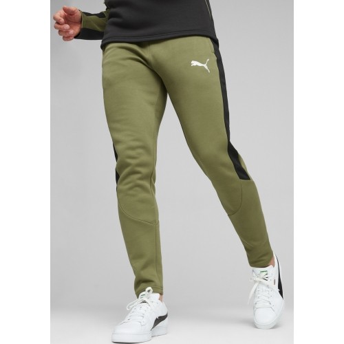Puma Evostripe spodnie dresowe męskie czarno-zielone 678997 33