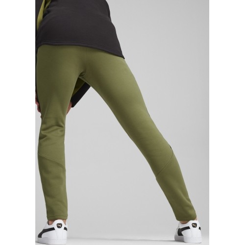 Puma Evostripe spodnie dresowe męskie czarno-zielone 678997 33