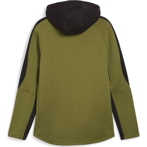 Męska bluza Puma Evostripe Full-Zip czarno-zielona 678995 33