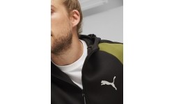 Męska bluza Puma Evostripe Full-Zip czarno-zielona 678995 33