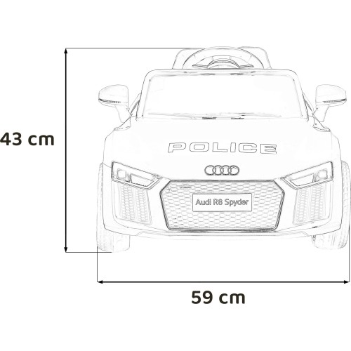 Pojazd elektryczny Audi R8 Police