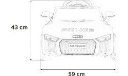 Pojazd elektryczny Audi R8 Police
