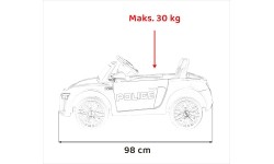 Pojazd elektryczny Audi R8 Police