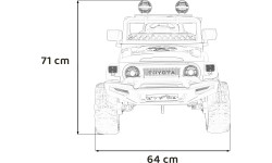 Toyota FJ Cruiser samochód elektryczny, różowy