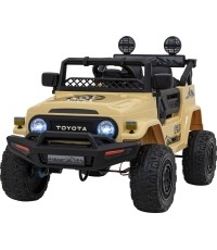 Samochód elektryczny dla dzieci Toyota FJ Cruiser, beżowy