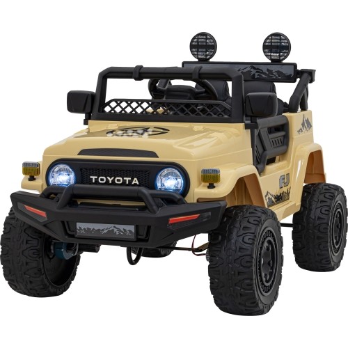Samochód elektryczny dla dzieci Toyota FJ Cruiser, beżowy