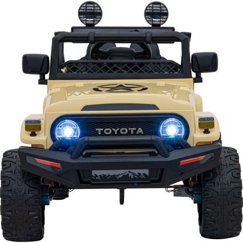 Samochód elektryczny dla dzieci Toyota FJ Cruiser, beżowy
