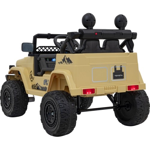 Samochód elektryczny dla dzieci Toyota FJ Cruiser, beżowy