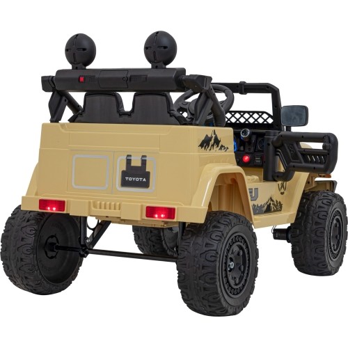 Samochód elektryczny dla dzieci Toyota FJ Cruiser, beżowy
