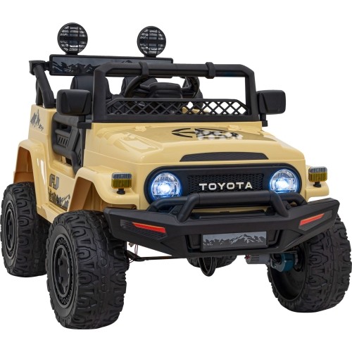 Samochód elektryczny dla dzieci Toyota FJ Cruiser, beżowy