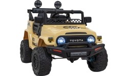 Samochód elektryczny dla dzieci Toyota FJ Cruiser, beżowy
