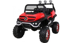 Pojazd Mercedes BENZ UNIMOG czerwony