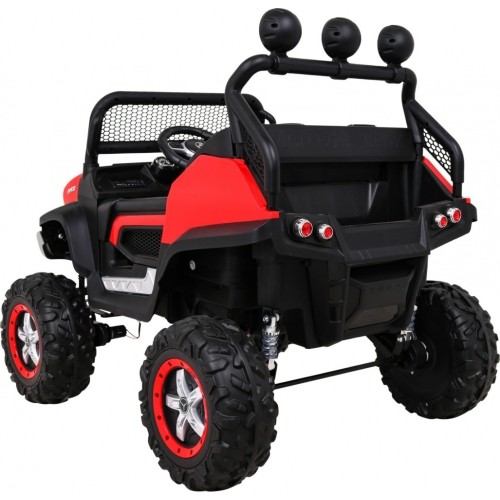 Pojazd Mercedes BENZ UNIMOG czerwony