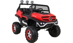 Pojazd Mercedes BENZ UNIMOG czerwony