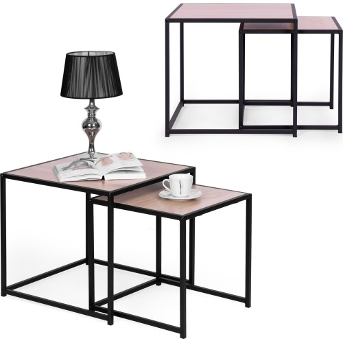 Zestaw stolików kawowych 2 szt. lofotwy design