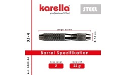 Rzutki ze stalową końcówką Karella XT-4 22 gramy