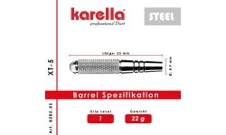 Rzutki ze stalową końcówką Karella XT-5 22 gramy