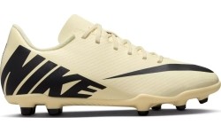 Buty piłkarskie dziecięce Nike Jr Vapor 15 Club FG/MG Yellow Black DJ5958 700