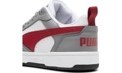 Buty młodzieżowe Puma Rebound V6 Lo Jr White Grey Red 393833 09