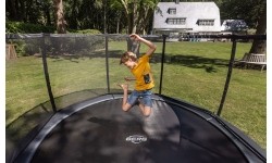 BERG Champion InGround 430 szary + siatka zabezpieczająca DLX XL