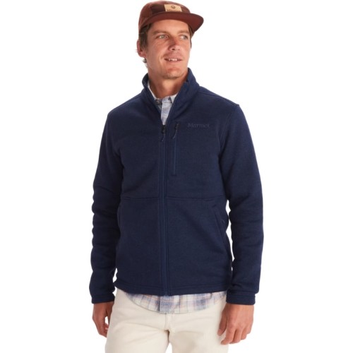 Męski sweter Marmot Drop Line Jumper - Tamsiai mėlyna