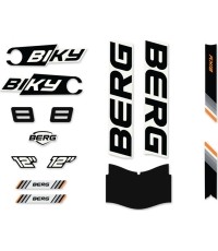 Biky - Zestaw naklejek Cross White