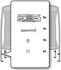 Siatka zabezpieczająca - zestaw montażowy (2 nogi)