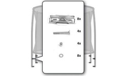 Siatka zabezpieczająca - zestaw montażowy (2 nogi)