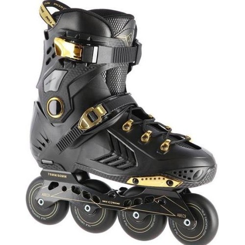 NA20002 CZARNO-ZŁOTE ROLKI SLALOMOWE NILS EXTREME - NA20002 BLACK-GOLD SLALOM IN-LINE SKATES NILS EXTREME