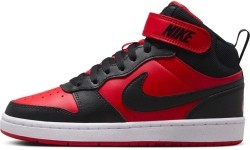 Nike Avalynė Paaugliams Court Borough Mid 2 Black Red CD7782 602