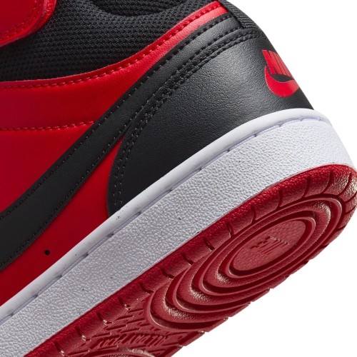 Nike Avalynė Paaugliams Court Borough Mid 2 Black Red CD7782 602