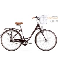 Dviratis Romet Pop Art Lux 28" Alu 2022 bordo matt