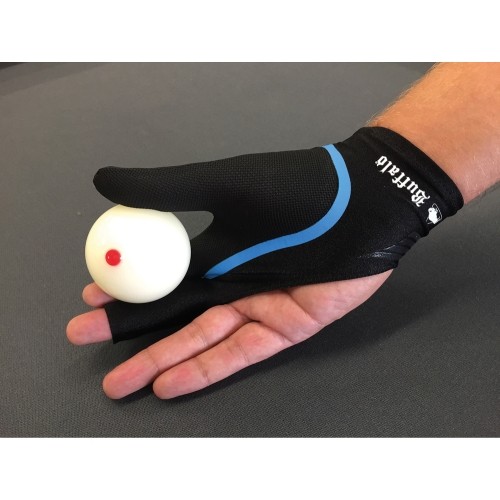 Buffalo Rękawice bilardowe dwustronne czarny/niebieski L