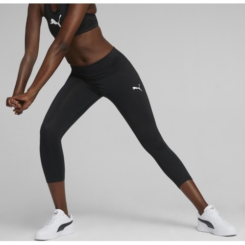 Legginsy damskie Puma Active 3/4 czarne 586861 01