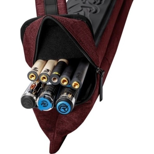 Twardy futerał na kije bilardowe, Predator Metro, czerwony, 3x5, 85 cm