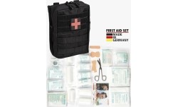 BLACK LARGE 43-PIECE FIRST AID SET LEINA