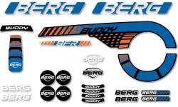 Buddy 2.0 - Zestaw naklejek B-pomarańczowy