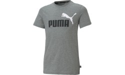Koszulka młodzieżowa Puma Ess+ 2 Col Logo Tee, szara 586985 03