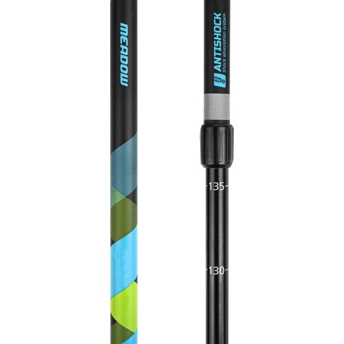 Kije Nordic Nalking czarny niebieski Spokey MEADOW II