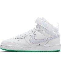 Buty młodzieżowe Nike Court Borough Mid 2 White Grey Green CD7782 115