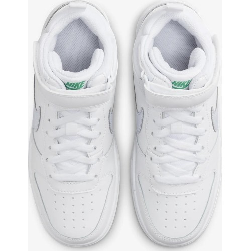 Nike Avalynė Paaugliams Court Borough Mid 2 White Grey Green CD7782 115