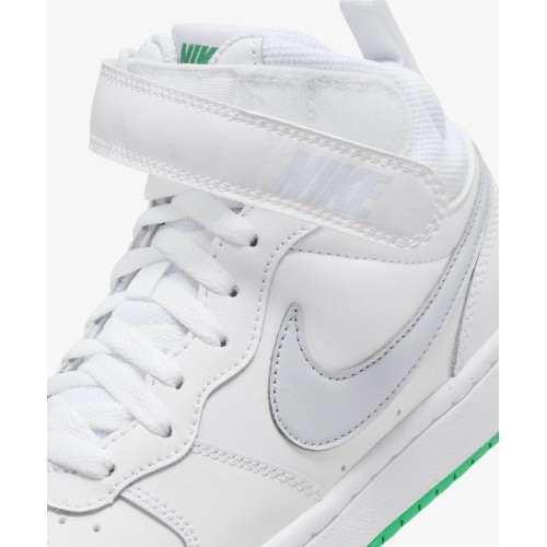 Buty młodzieżowe Nike Court Borough Mid 2 White Grey Green CD7782 115