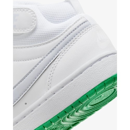 Nike Avalynė Paaugliams Court Borough Mid 2 White Grey Green CD7782 115